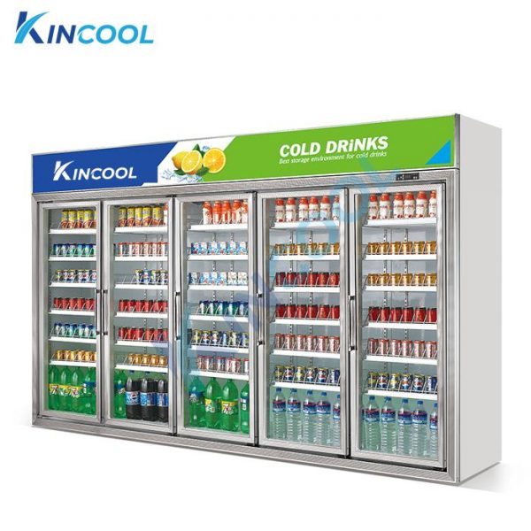 tủ mát 5 cánh kính