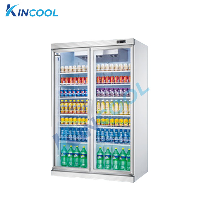 tủ mát siêu thị 2 cánh kính máy nén rời