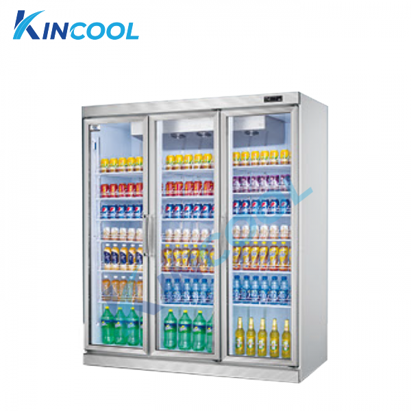 tủ mát siêu thị 3 cánh kính máy nén rời